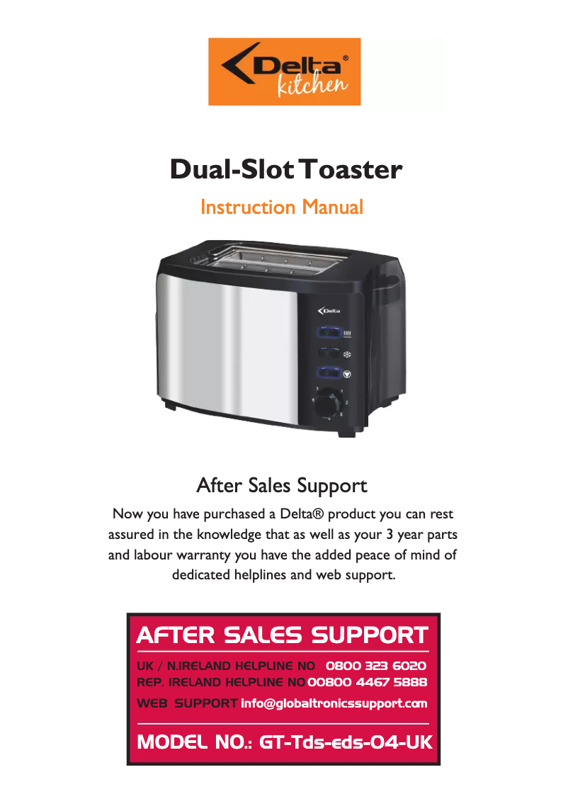 Imagen de la primera página del manual del dispositivo GT-Tds-eds-04-UK