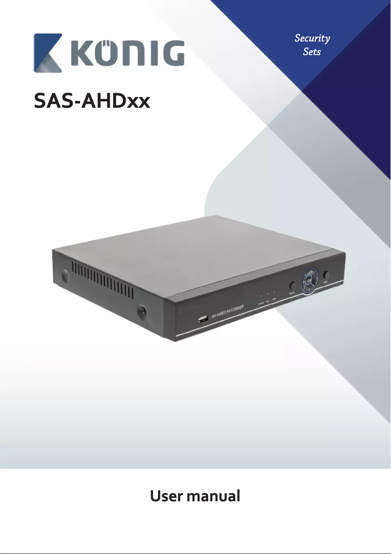 Imagen de la primera página del manual del dispositivo SAS-AHD1008