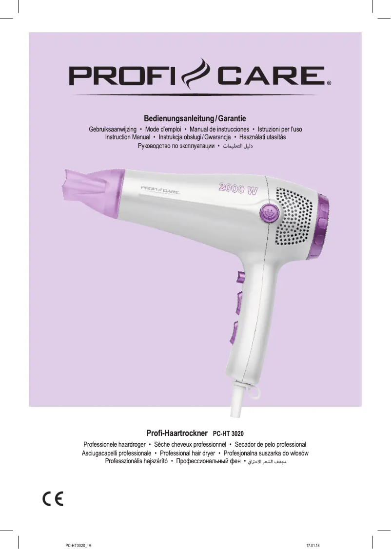 Imagen de la primera página del manual del dispositivo PC-HT 3020