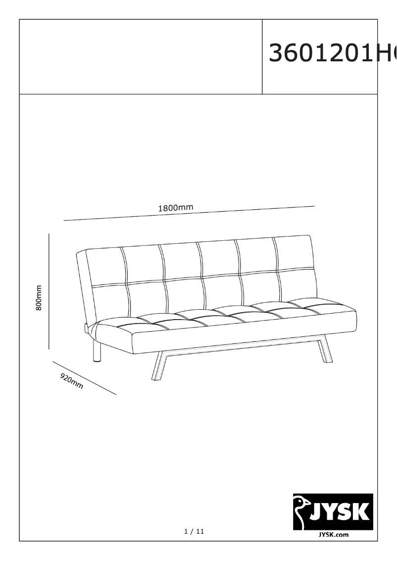 Imagen de la primera página del manual del dispositivo Holstebro