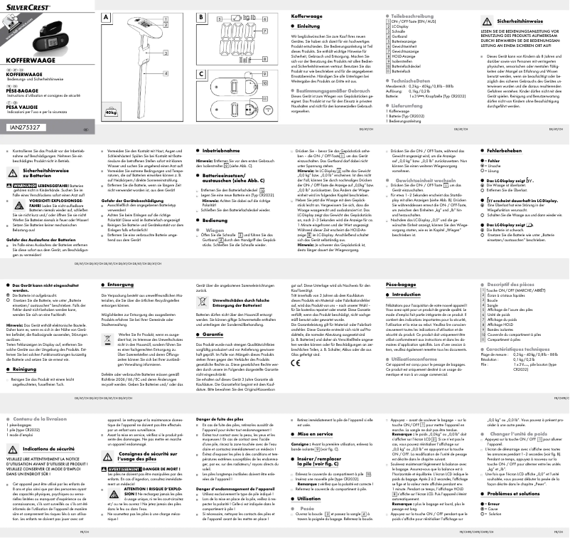 Imagen de la primera página del manual del dispositivo HG00722