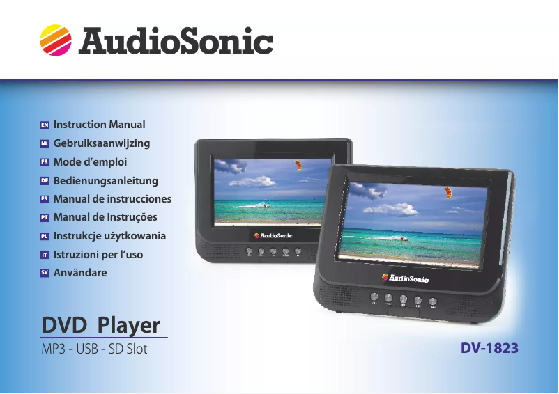 Página 1 del manual Manual de usuario AudioSonic DV-1823
