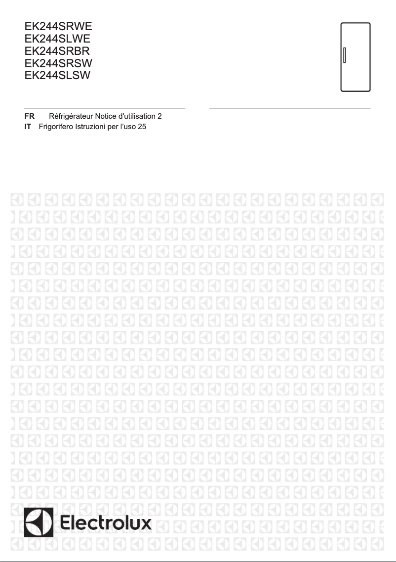 Página 1 del manual Manual de usuario Electrolux EK244SLWE