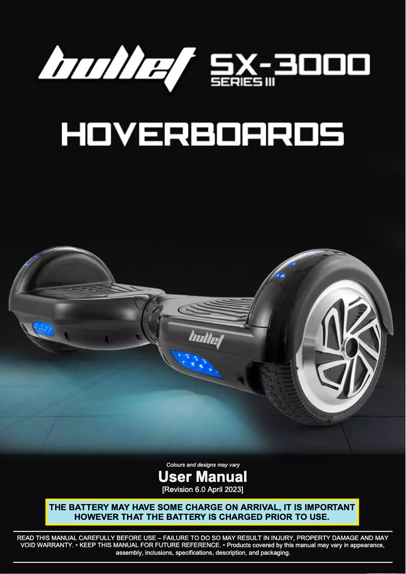 Imagen de la primera página del manual del dispositivo SX-3000 Series III