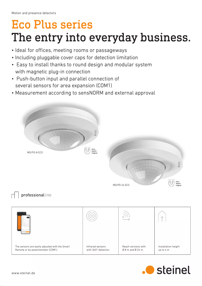 Imagen de la primera página del manual del dispositivo PD-8 ECO COM1