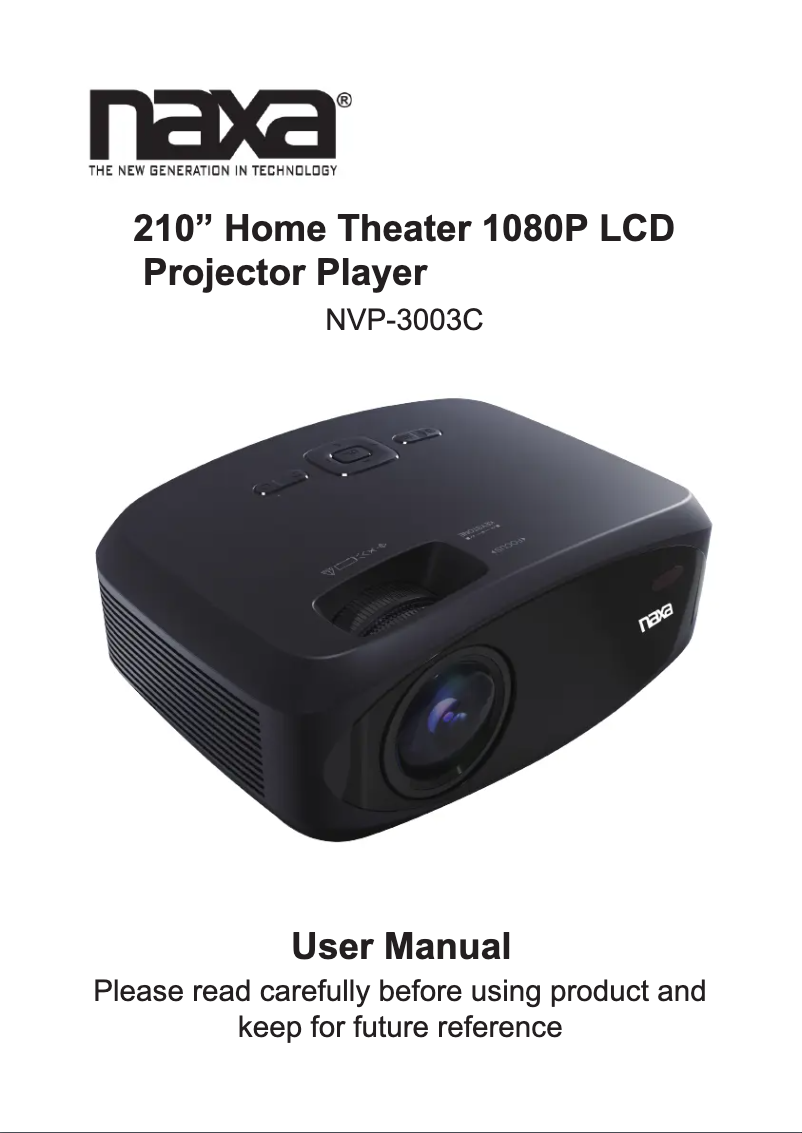 Imagen de la primera página del manual del dispositivo NVP-3003C