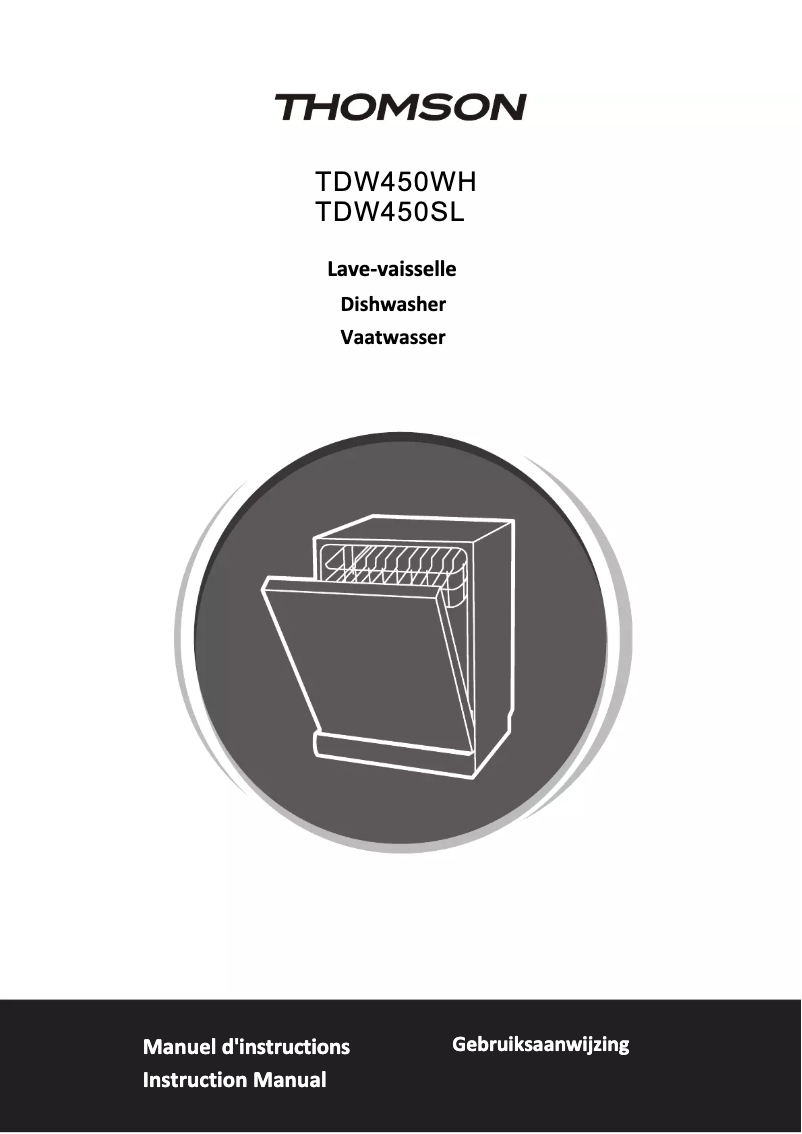 Imagen de la primera página del manual del dispositivo TDW 450 WH