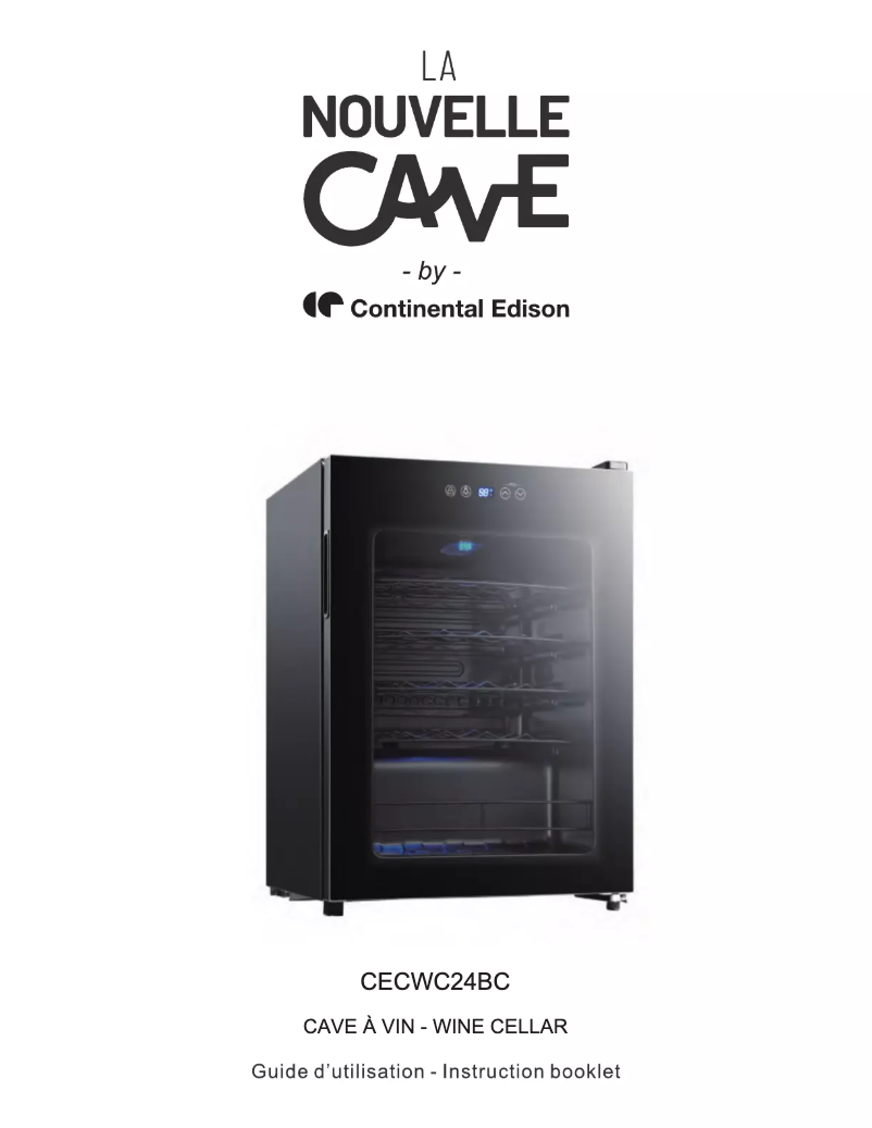 Página 1 del manual Manual de usuario Continental Edison CECWC24BC