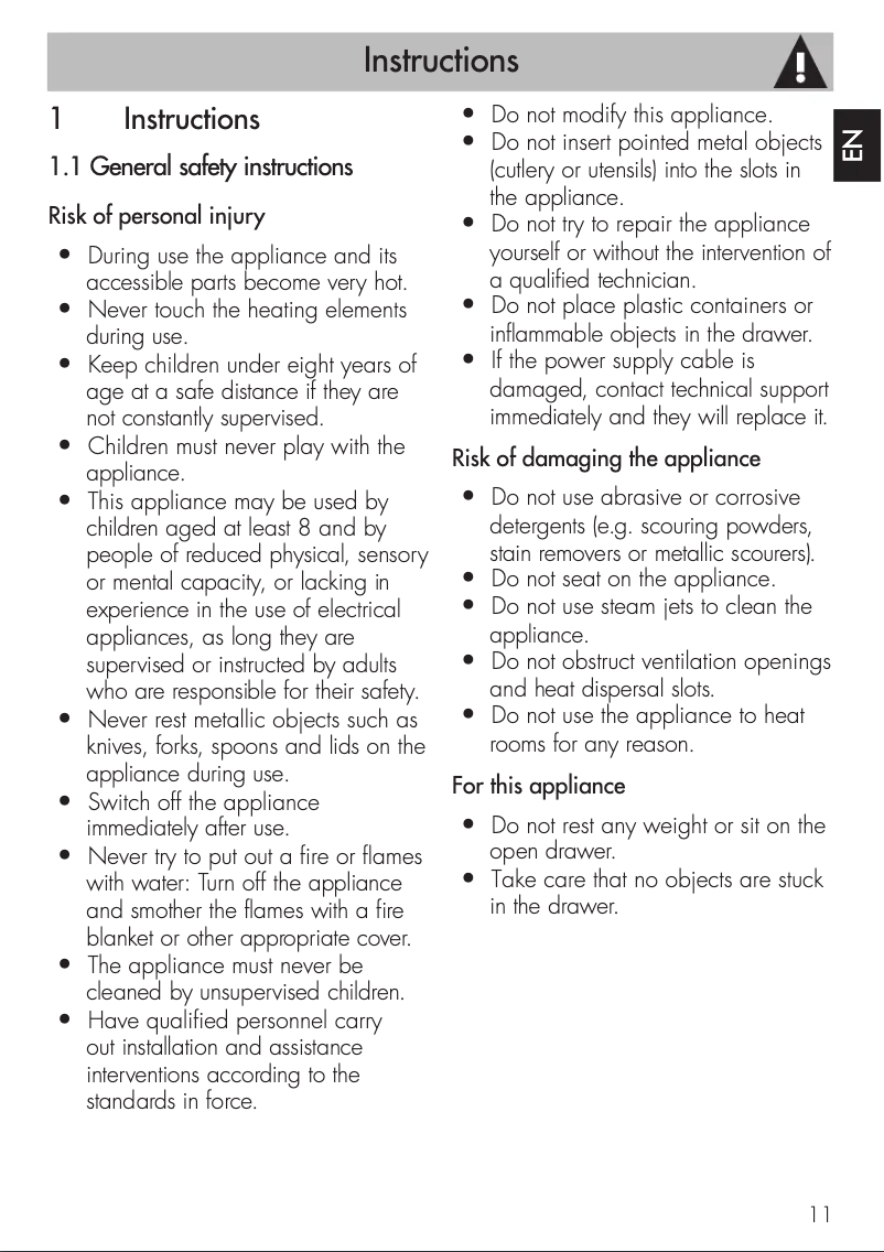 Imagen de la primera página del manual del dispositivo CPR115S