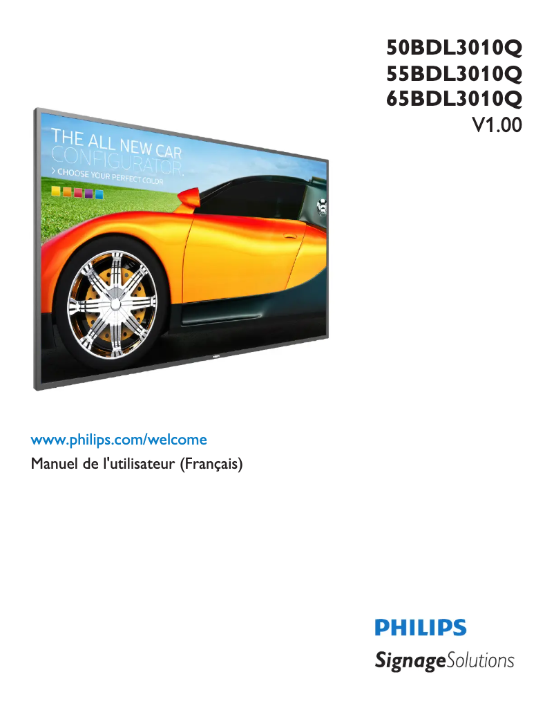 Página 1 del manual Manual de usuario Philips 50BDL3010Q