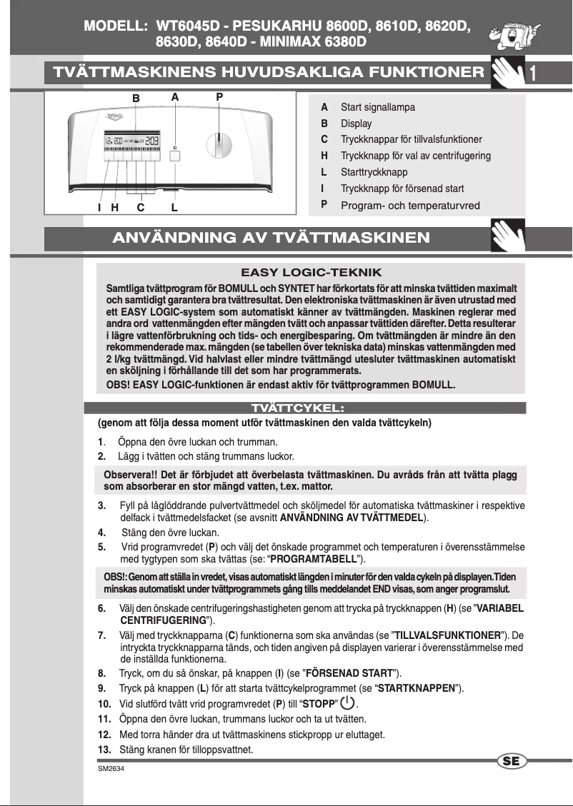 Imagen de la primera página del manual del dispositivo WT6045D