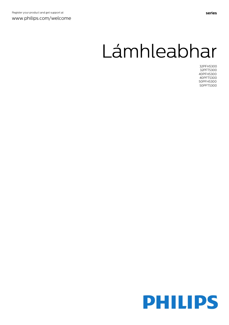 Página 1 del manual Manual de usuario Philips 5300 series 32PFH5300