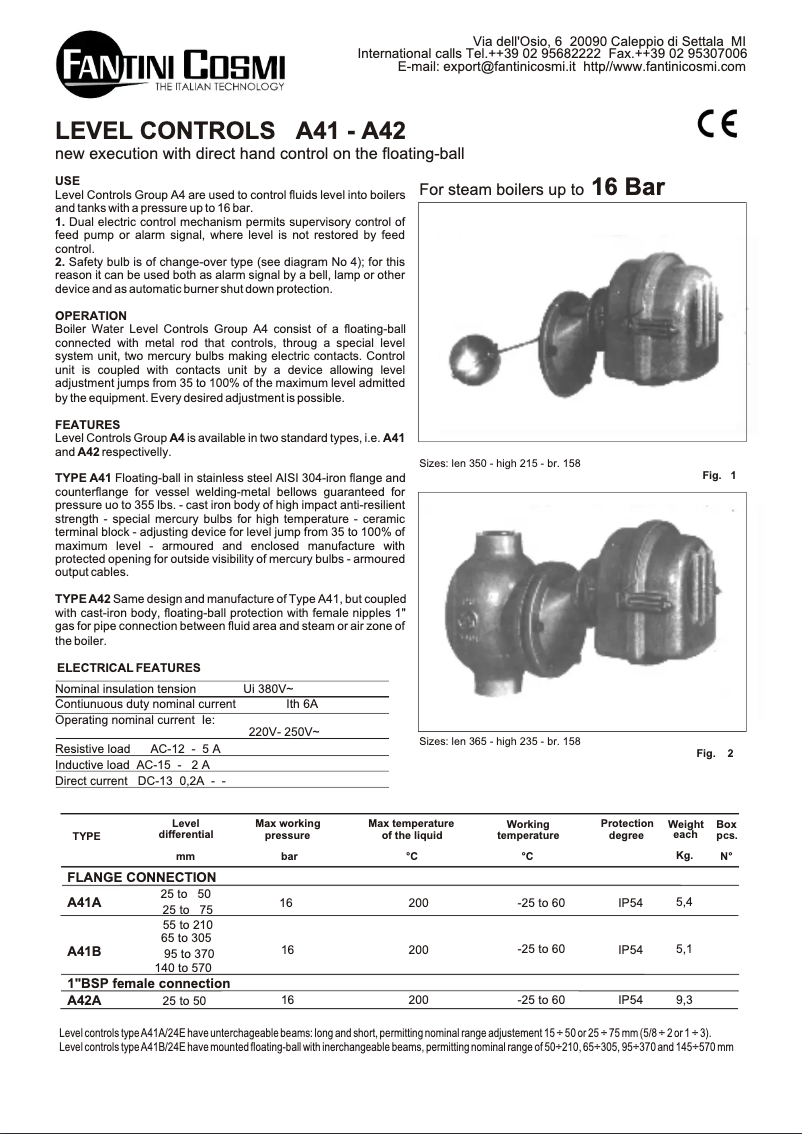 Página 1 del manual Manual de usuario Fantini Cosmi A41