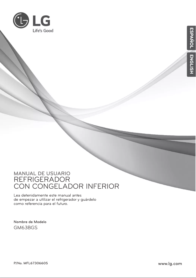 Imagen de la primera página del manual del dispositivo GM63BGS