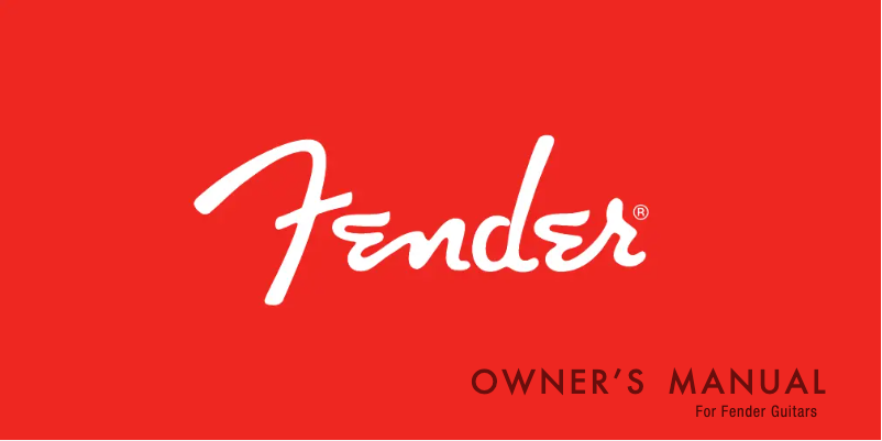 Página nº 1 - Manual de usuario Fender American Ultra Telecaster