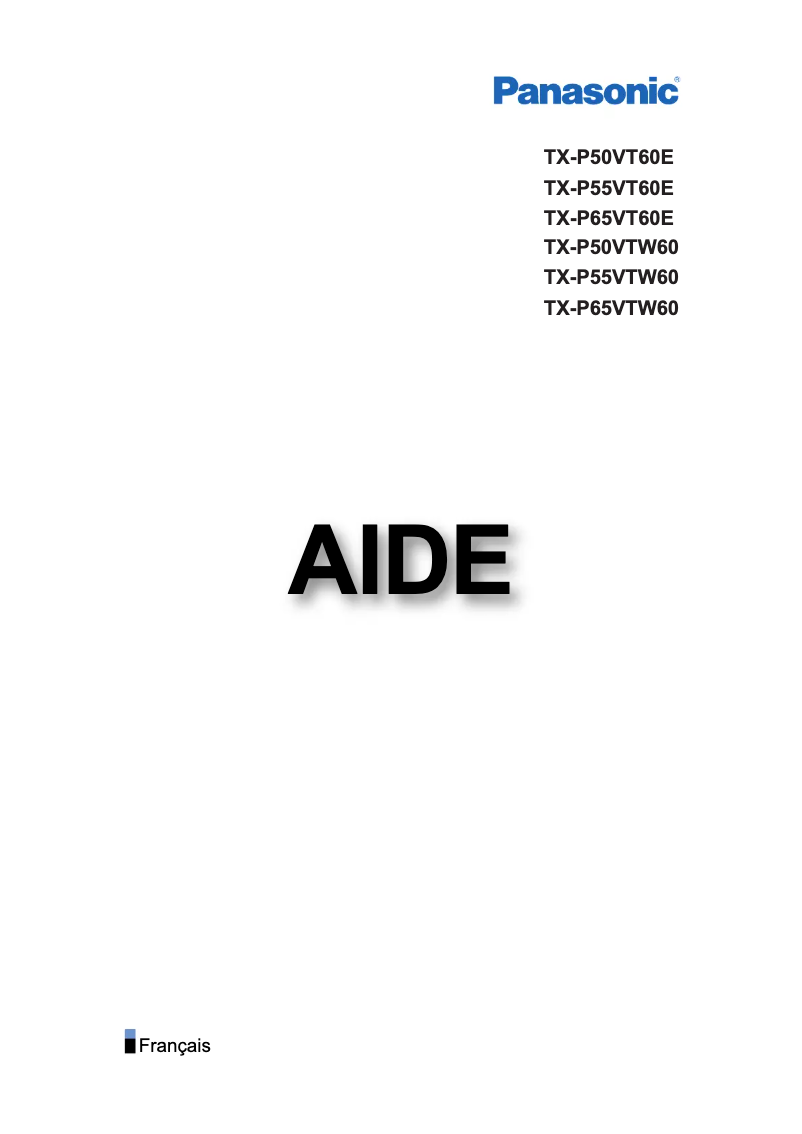 Imagen de la primera página del manual del dispositivo TX-P65VT60E