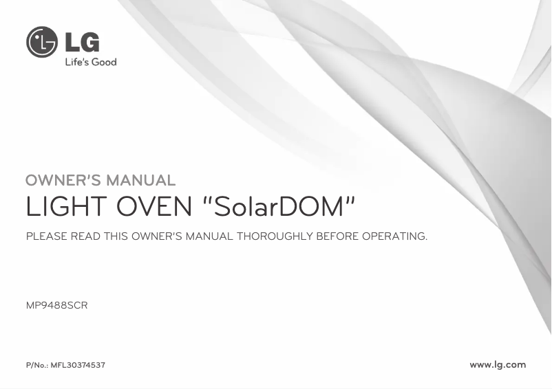 Página nº 1 - Manual de usuario LG SolarDOM MP9488SCR