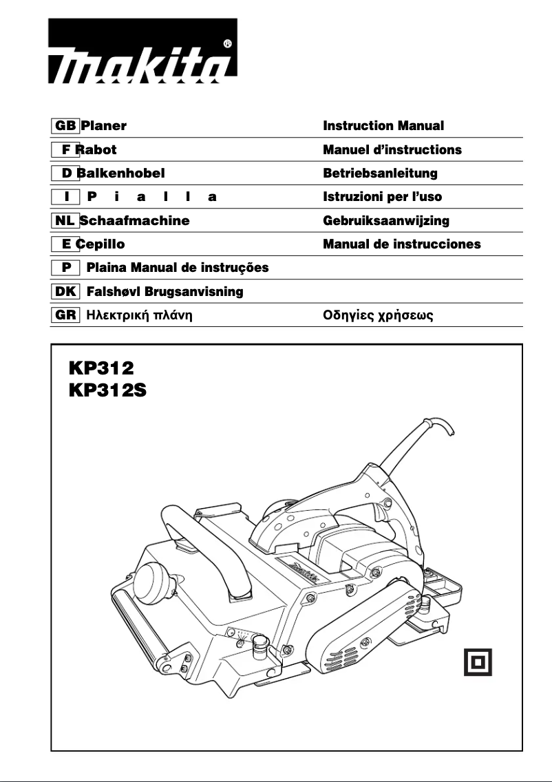 Página nº 1 - Manual de usuario Makita KP312S