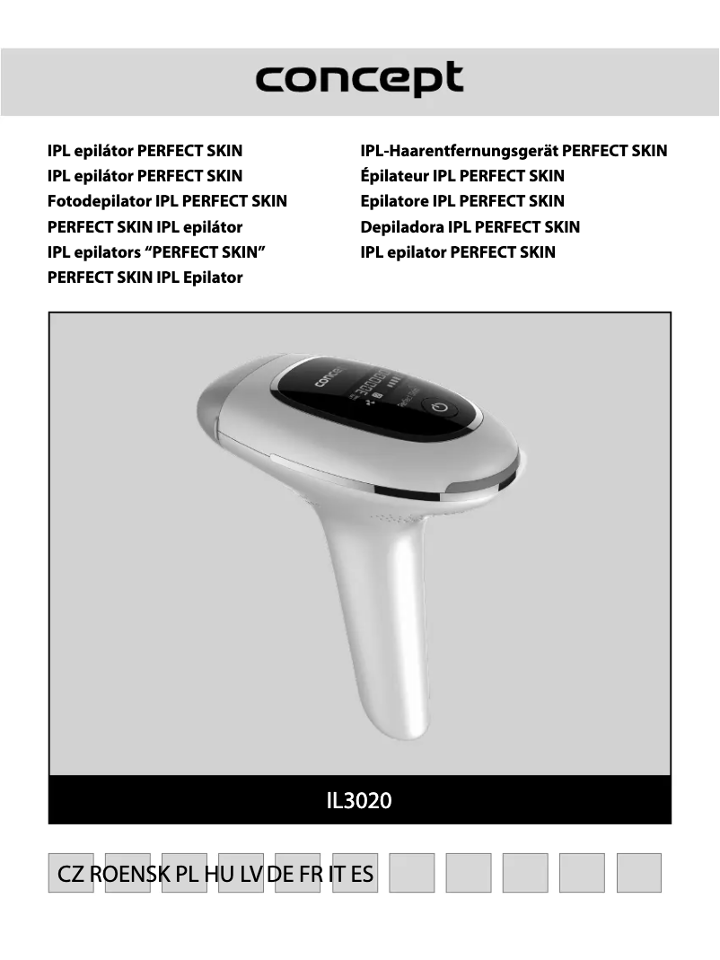 Página nº 1 - Manual de usuario Concept Perfect Skin IL3020