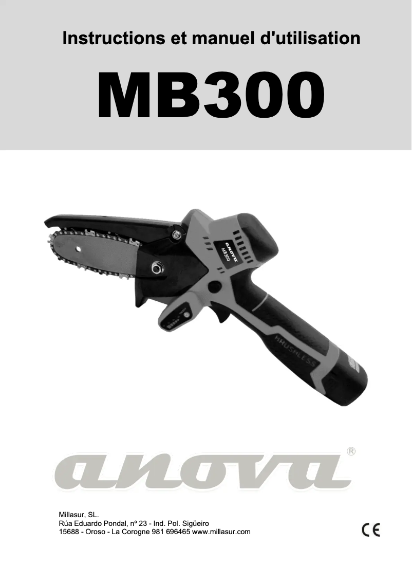 Imagen de la primera página del manual del dispositivo MB300