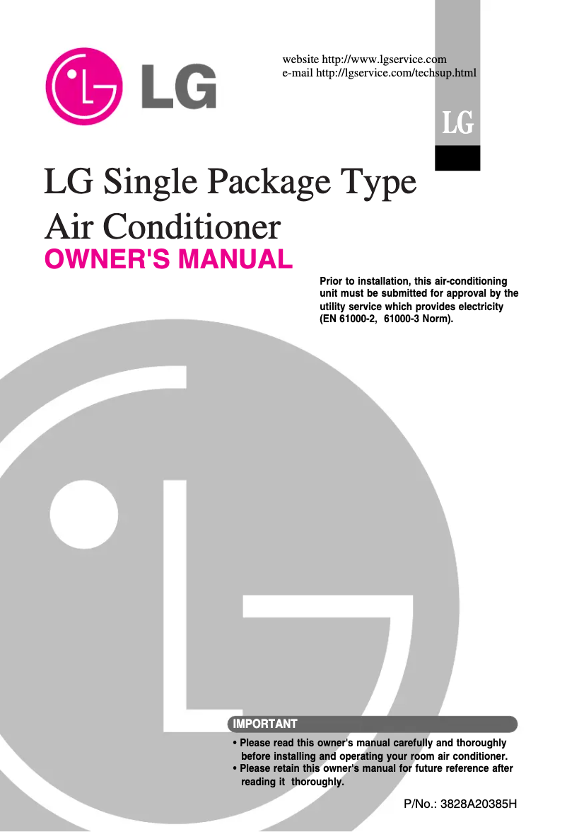 Página 1 del manual Manual de usuario LG GK-C1808C00