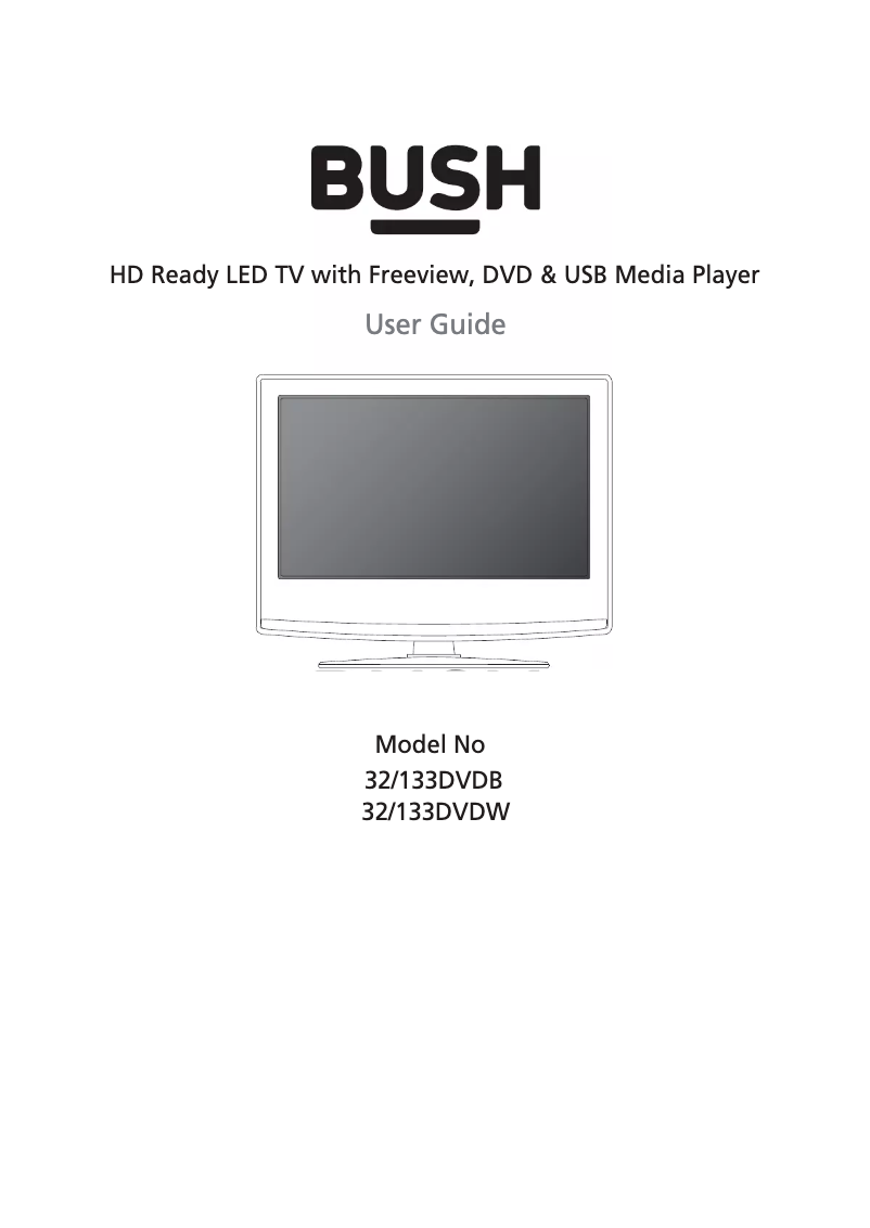 Página 1 del manual Manual de usuario Bush 32/133DVDB