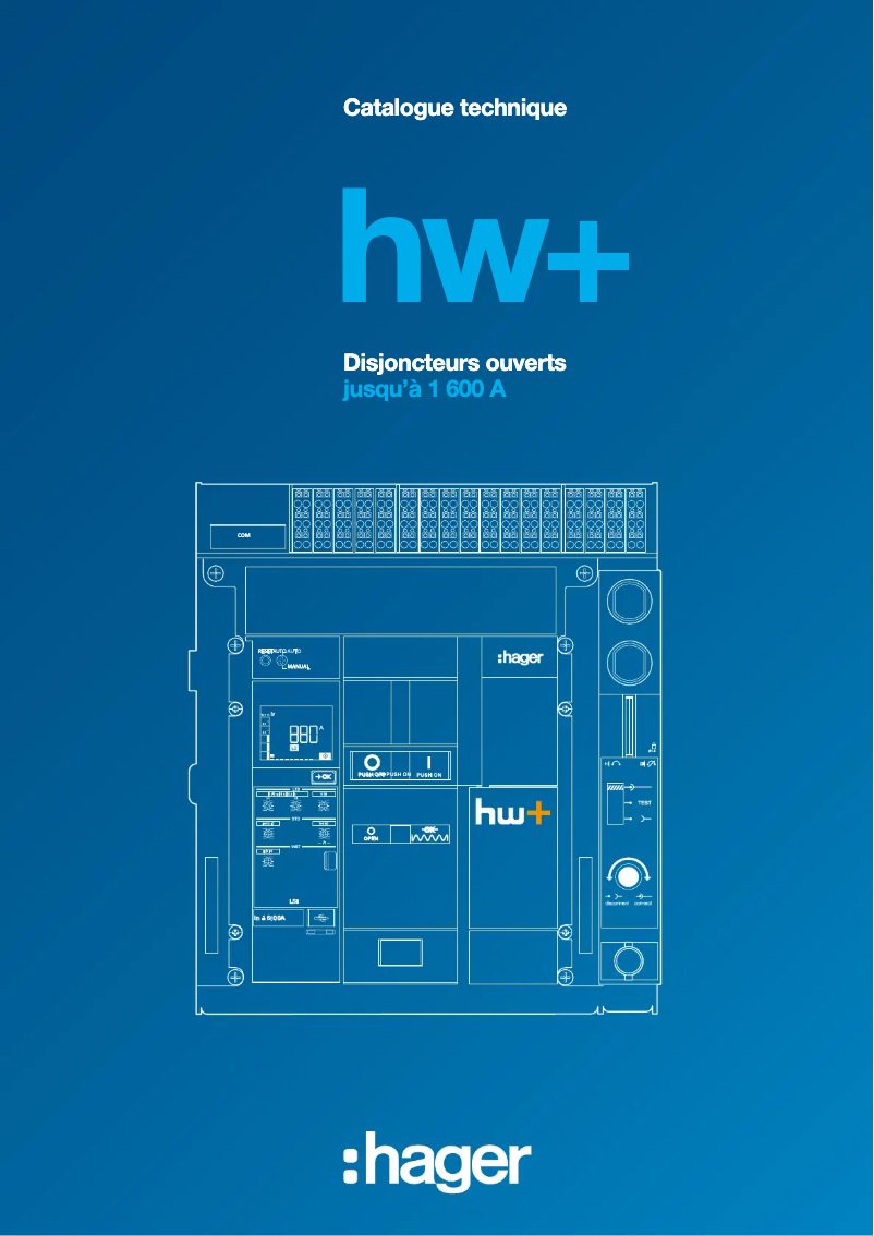 Página 1 del manual Catálogo Hager HW1M408DB