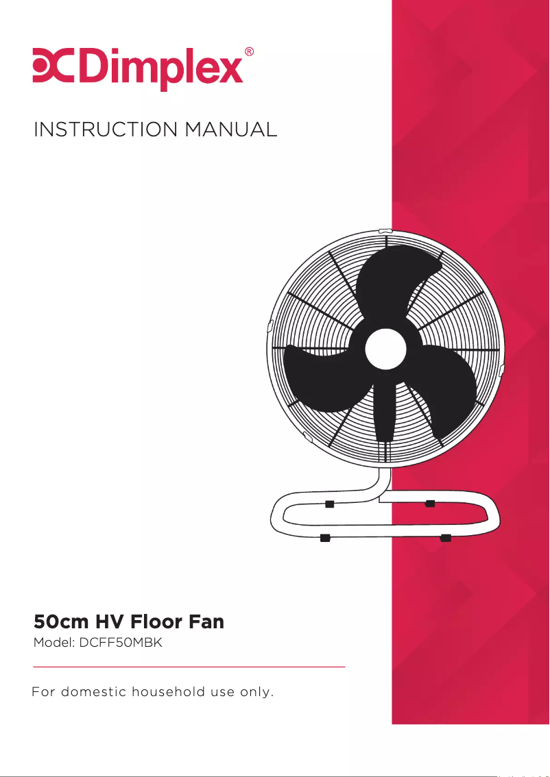 Página 1 del manual Manual de usuario Dimplex DCFF50MBK