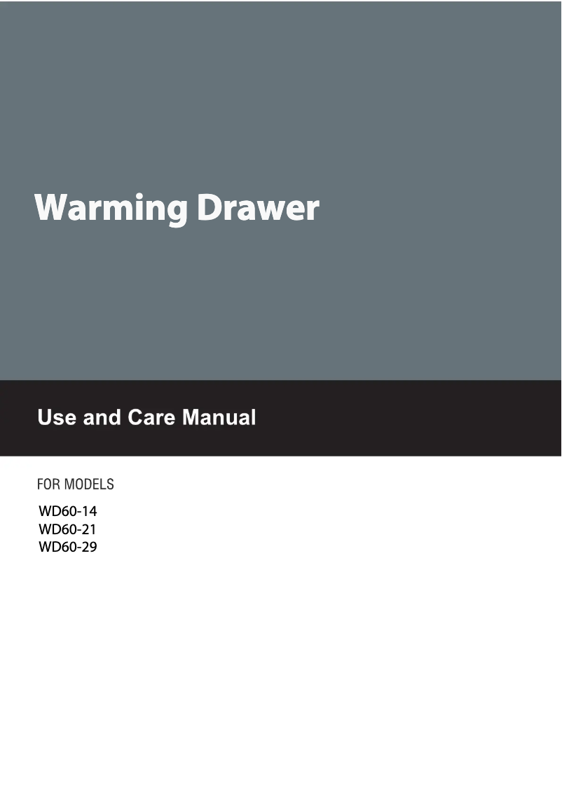 Imagen de la primera página del manual del dispositivo WD60-14