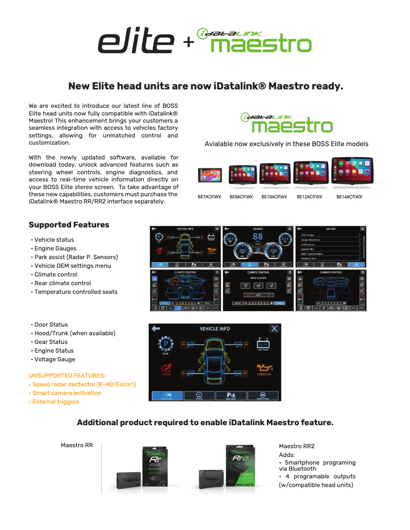 Imagen de la primera página del manual del dispositivo Elite BE9ACP.WXC