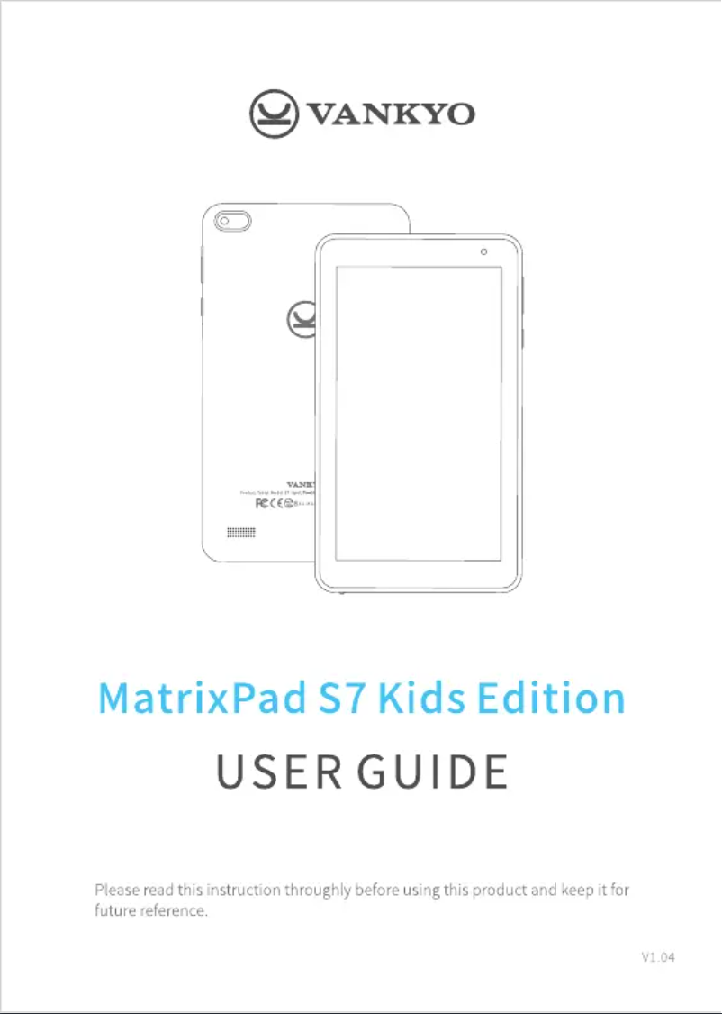 Página nº 1 - Manual de usuario Vankyo MatrixPad S7