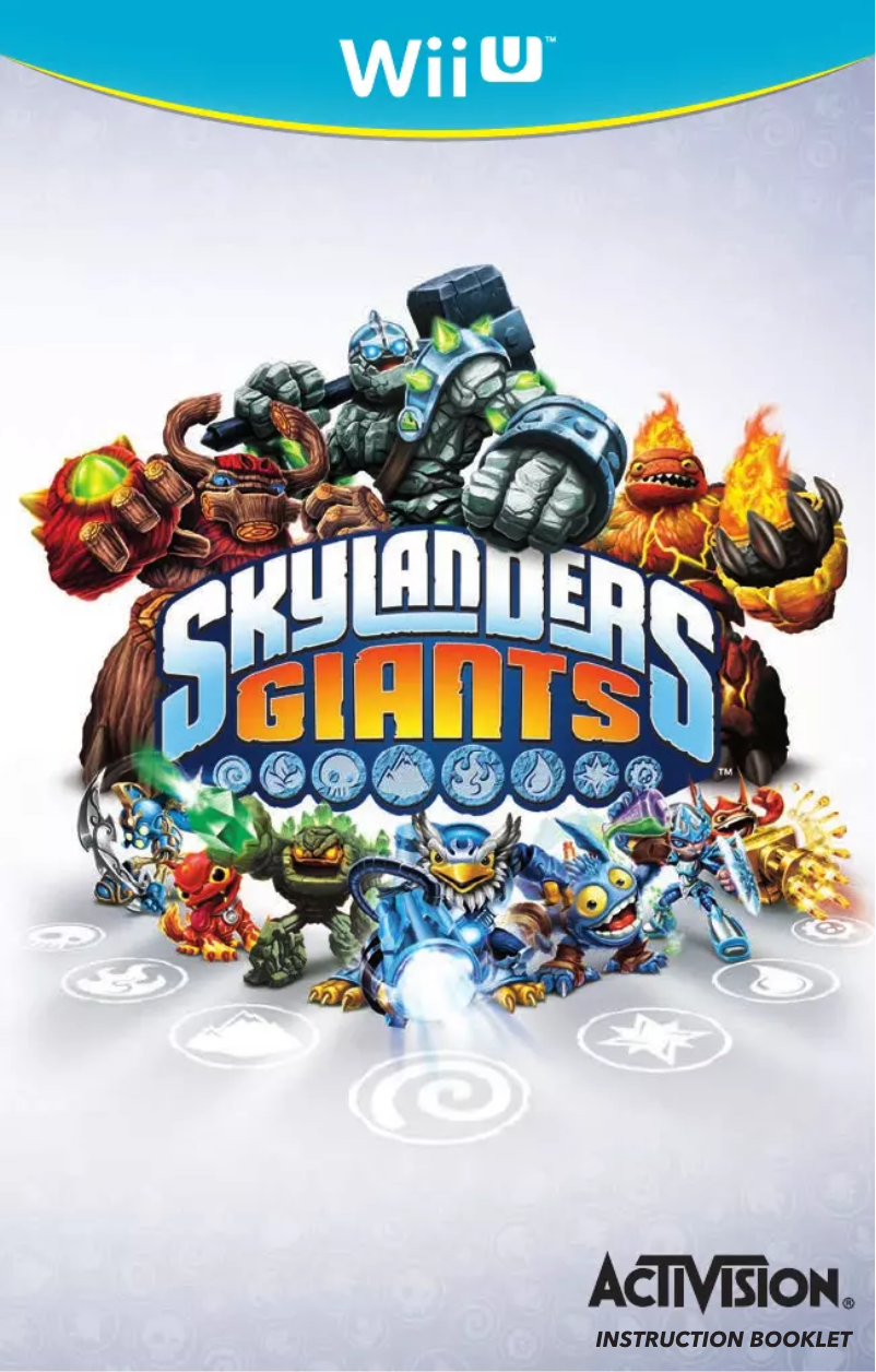 Imagen de la primera página del manual del dispositivo Skylanders (Wii U)