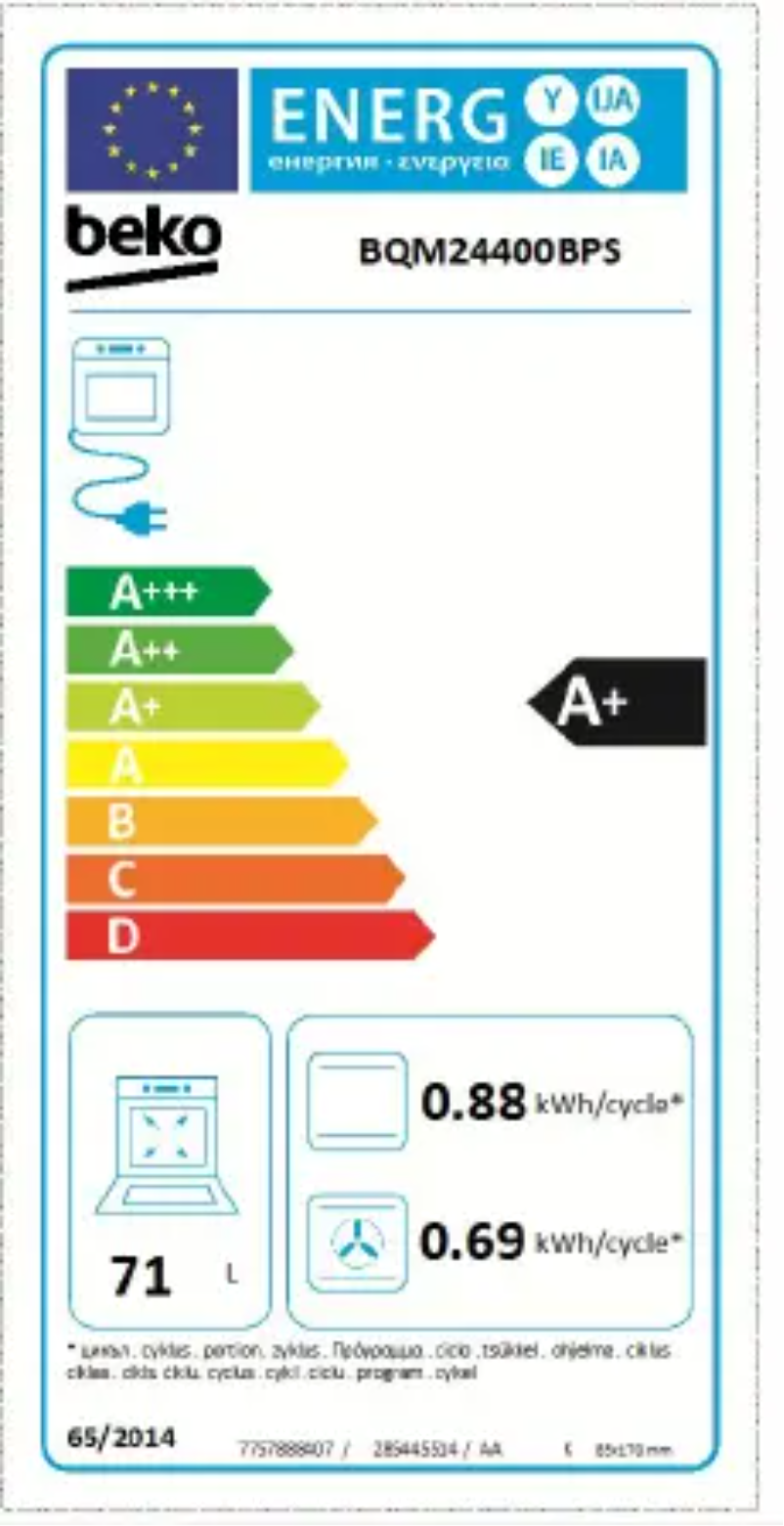 Página 1 del manual Manual de usuario Beko BQM24400