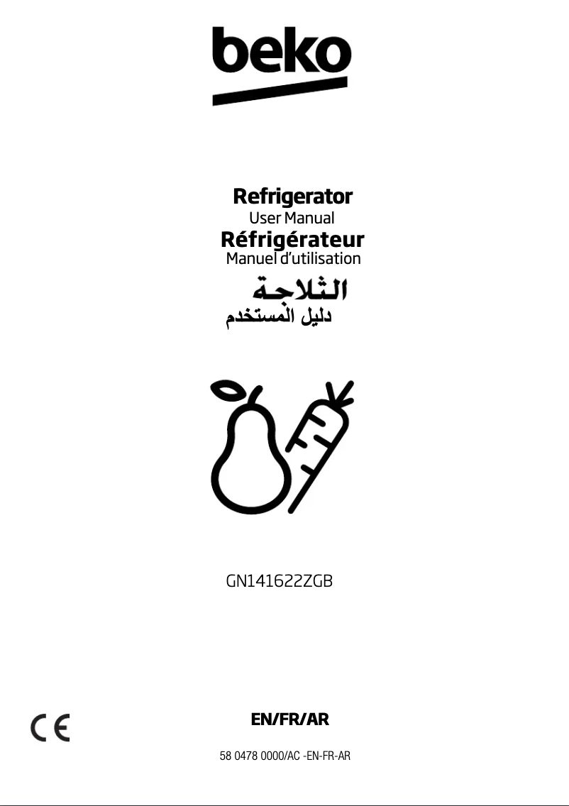 Imagen de la primera página del manual del dispositivo GN141622ZGB