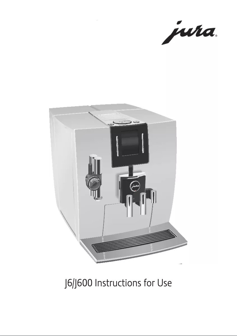 Página 1 del manual Manual de usuario Jura J600