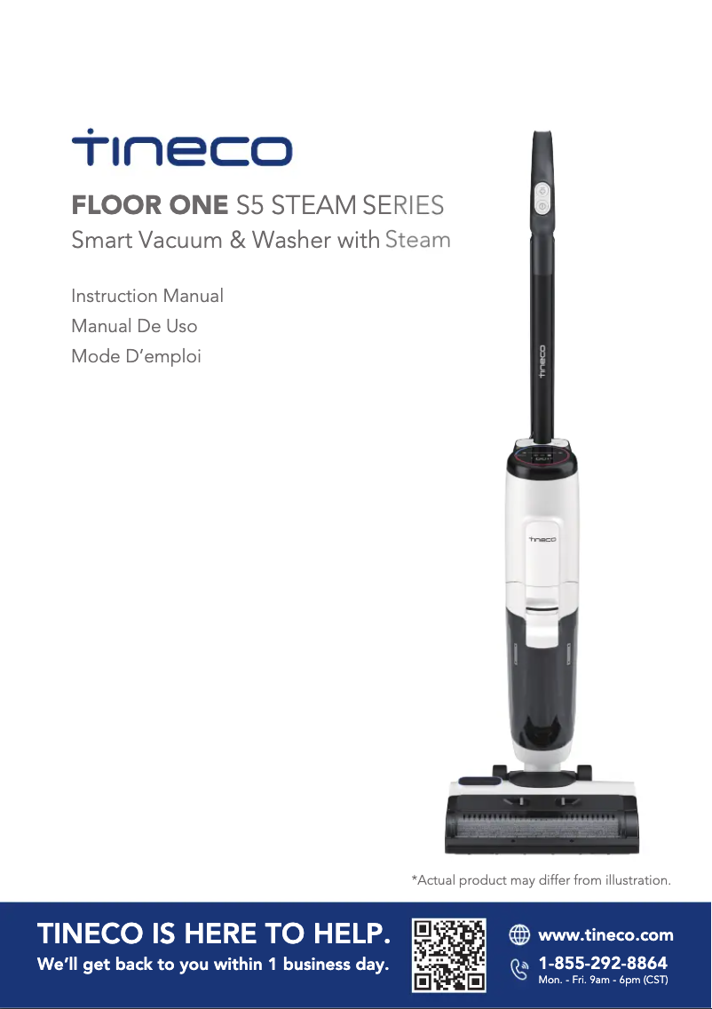 Imagen de la primera página del manual del dispositivo Floor One S5 Steam