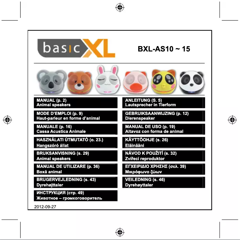 Página 1 del manual Manual de usuario basicXL BXL-AS15