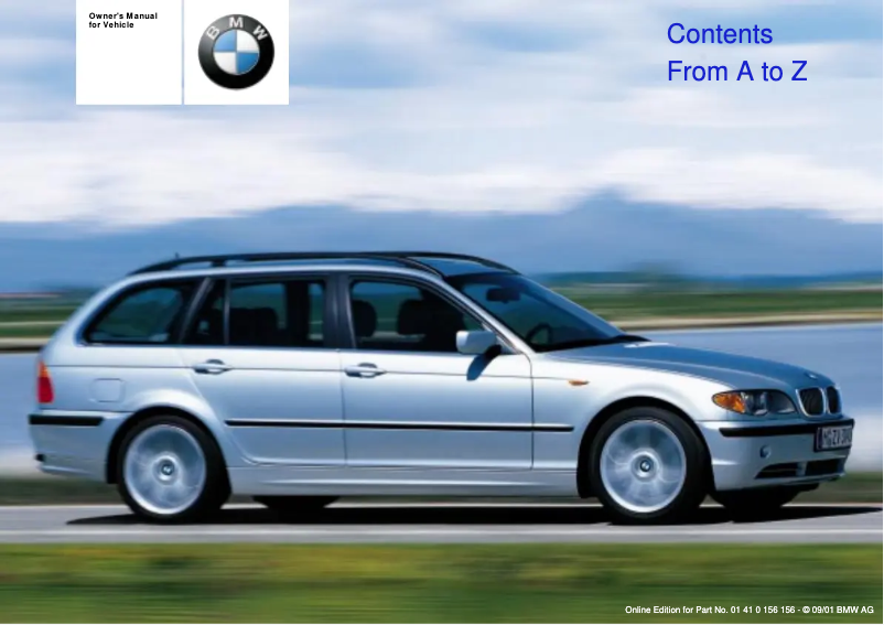 Imagen de la primera página del manual del dispositivo 330i Wagon (2002)