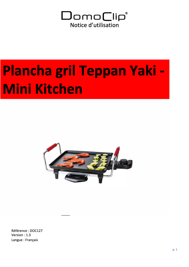 Página nº 1 - Manual de usuario Domoclip DOC127