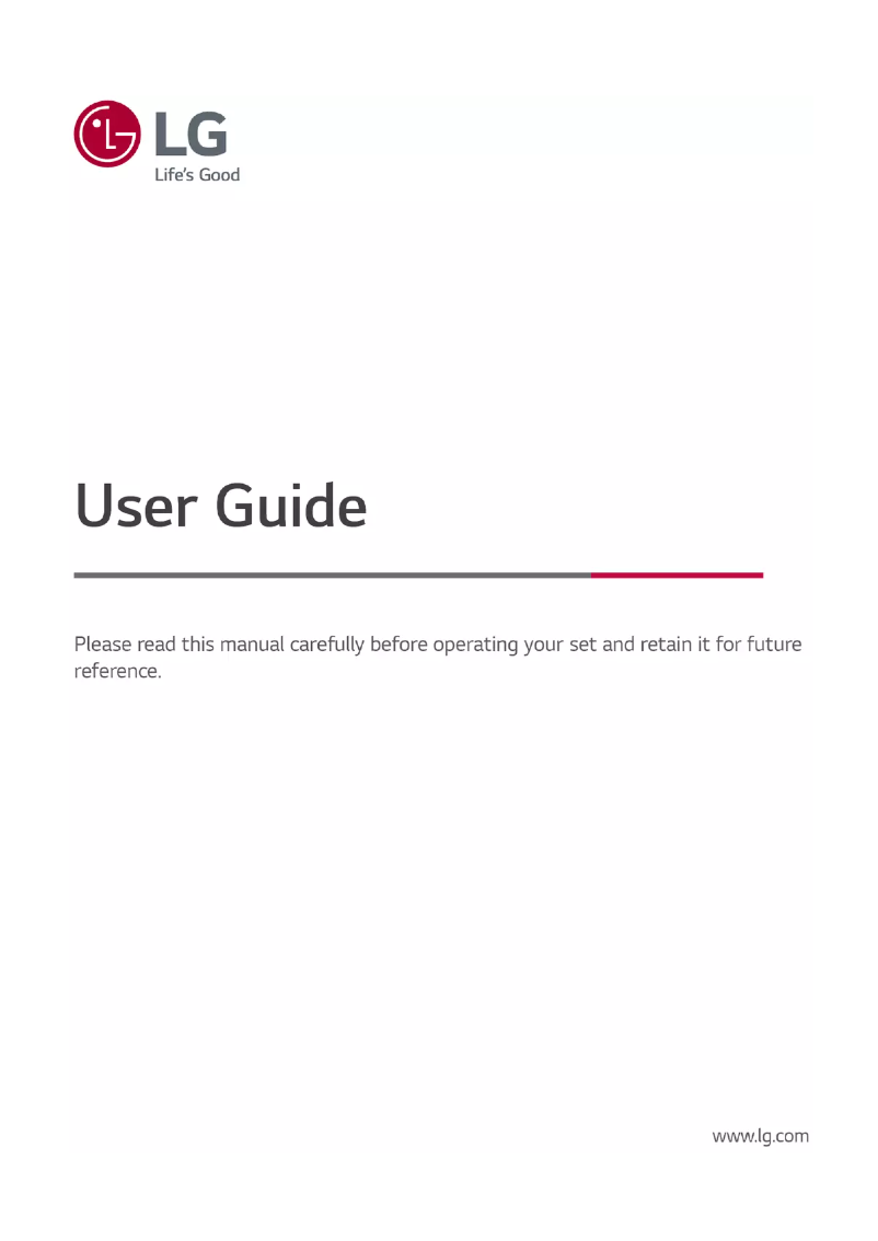 Imagen de la primera página del manual del dispositivo OLED65G1PVA.AMAG