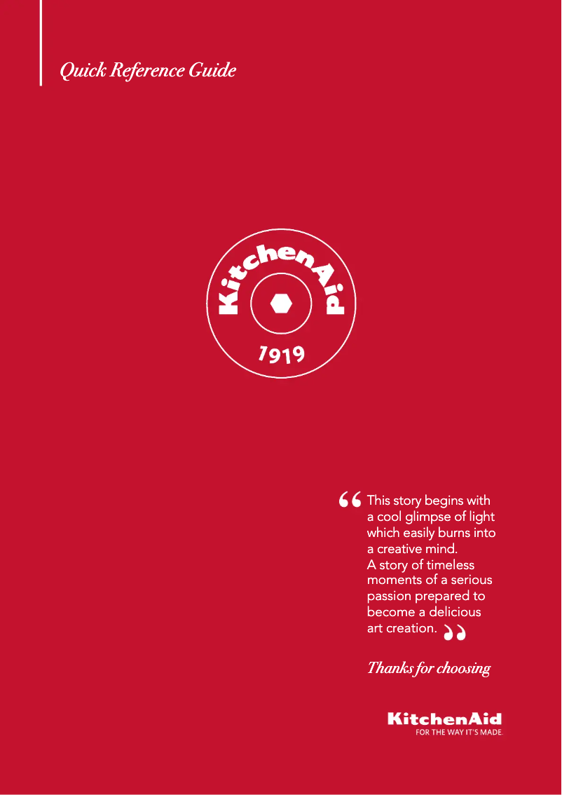 Página nº 1 - Manual de usuario KitchenAid KCZWX 20600R