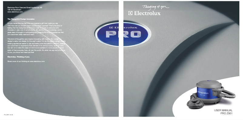 Imagen de la primera página del manual del dispositivo Z951