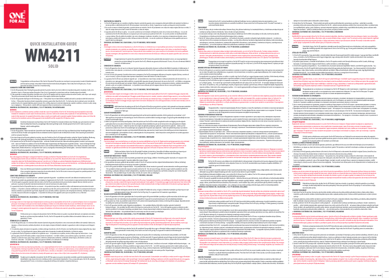 Imagen de la primera página del manual del dispositivo WM 4211