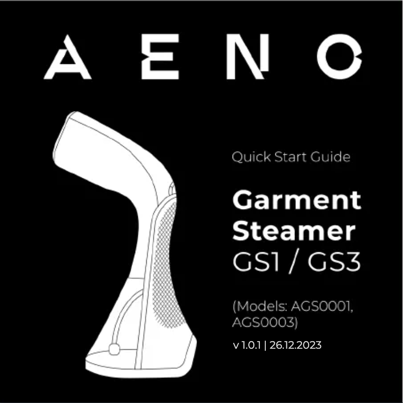 Página 1 del manual Guía de inicio rápido AENO GS1