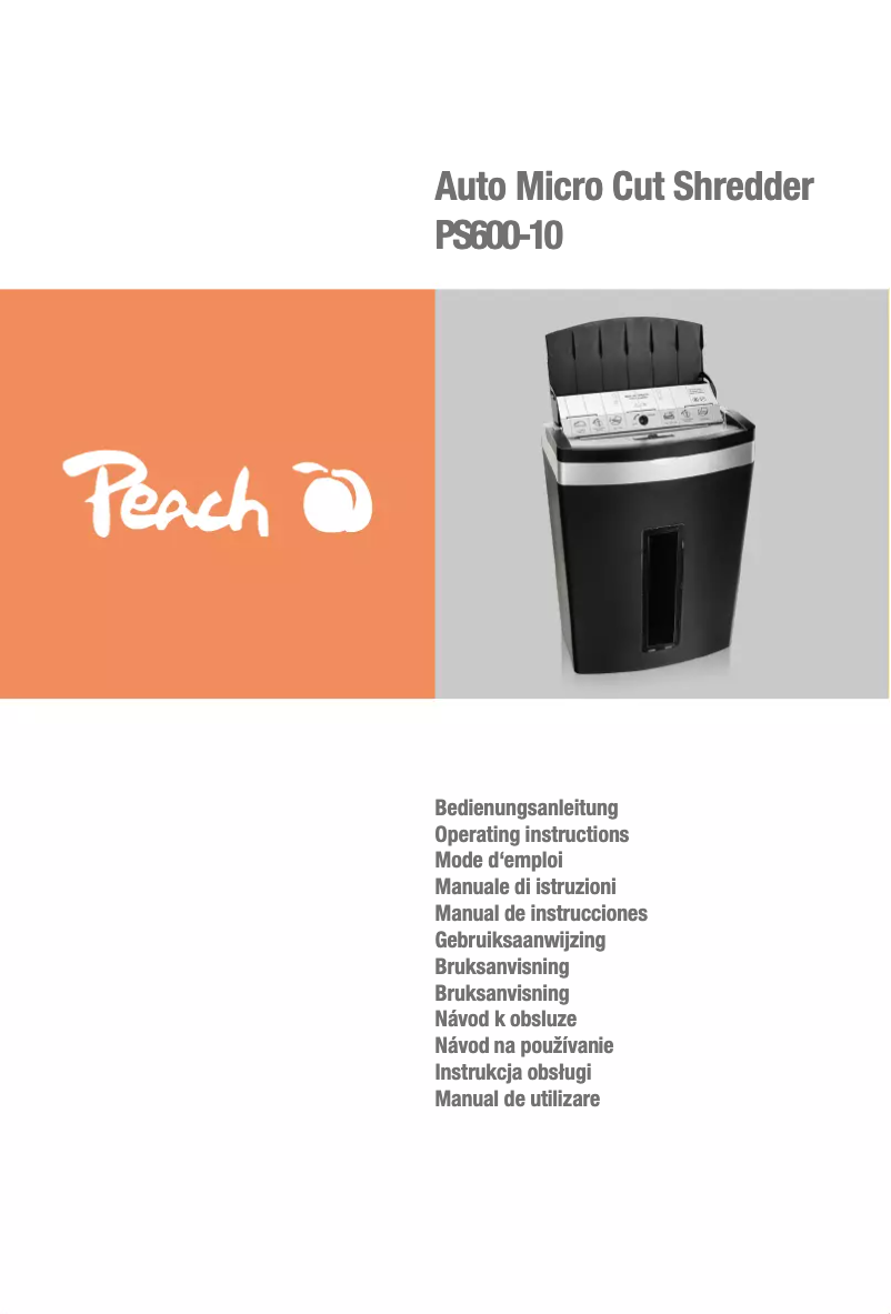 Página 1 del manual Manual de usuario Peach PS600-10