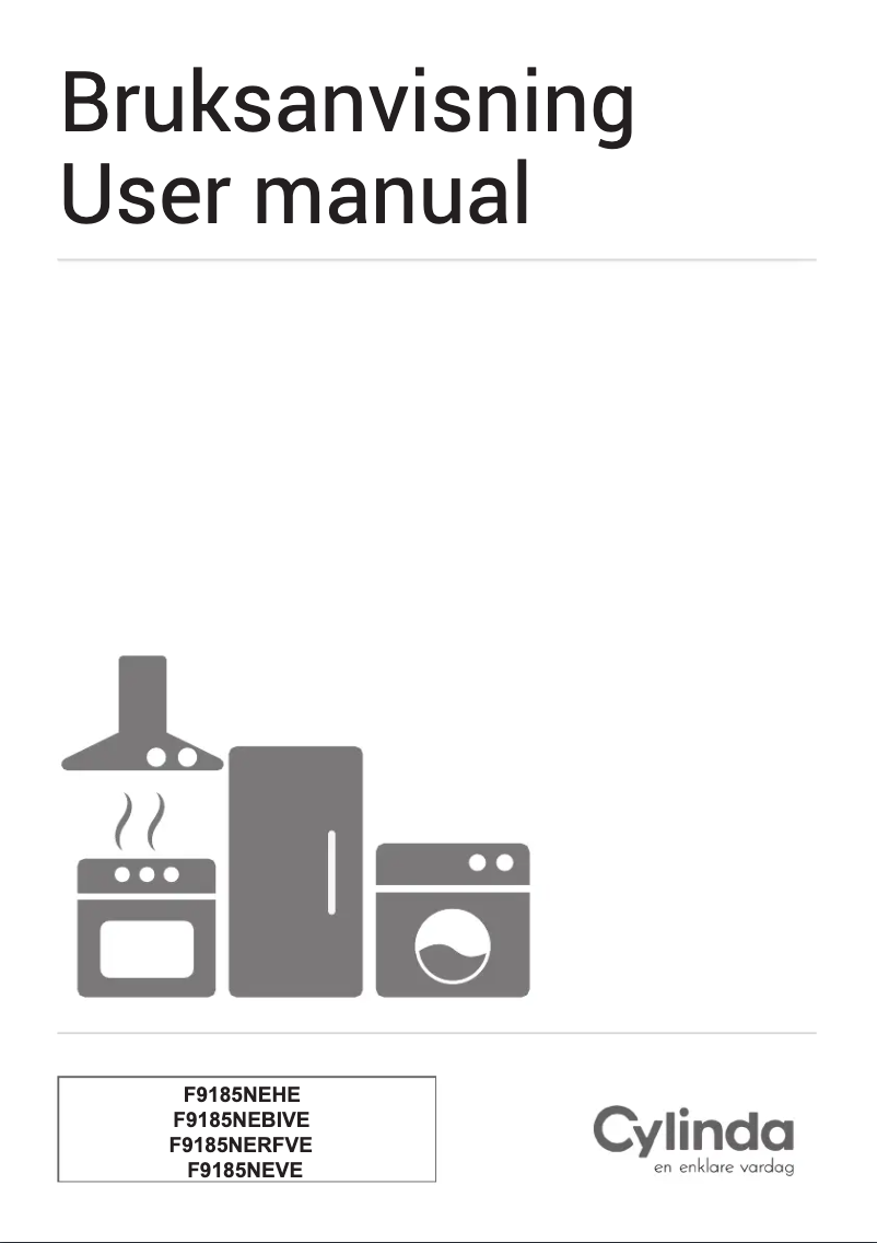 Página 1 del manual Manual de usuario Cylinda F9185NEVE