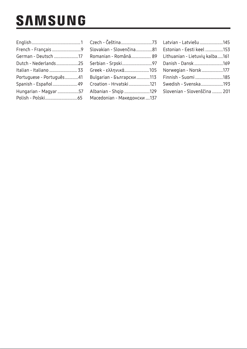 Imagen de la primera página del manual del dispositivo RB33N301NSA