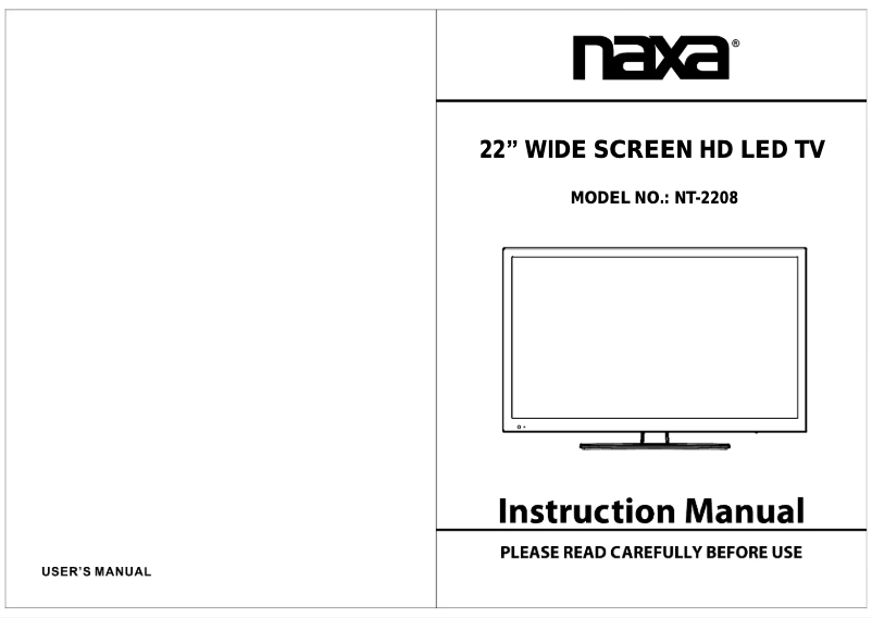 Imagen de la primera página del manual del dispositivo NT-2208