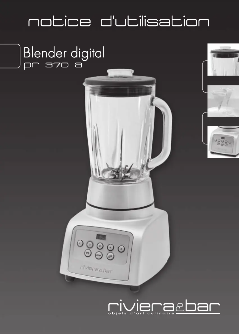 Imagen de la primera página del manual del dispositivo PR 370 A