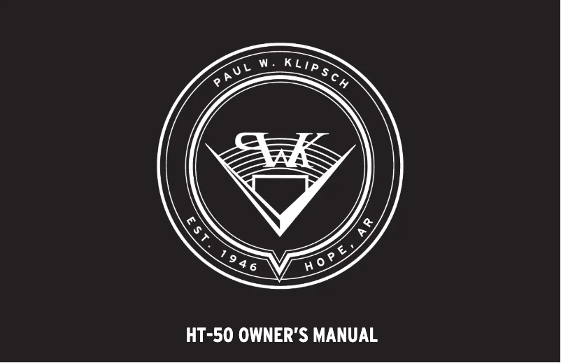 Imagen de la primera página del manual del dispositivo HT-50